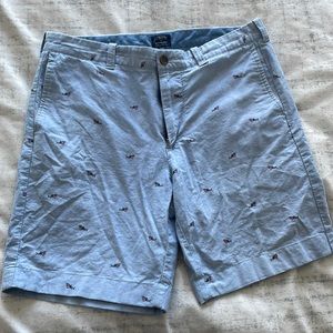 Blue jcrew shark shorts 33w 8in inseam